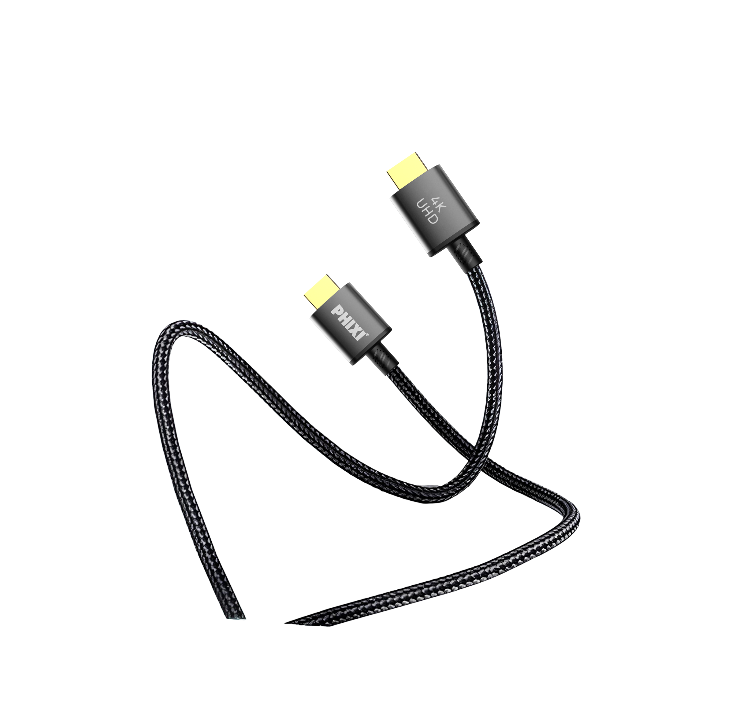 Phixi Force HD19 HDMI To HDMI 4K Görüntü Aktarma Kablosu, 1m, Hasır Kablo