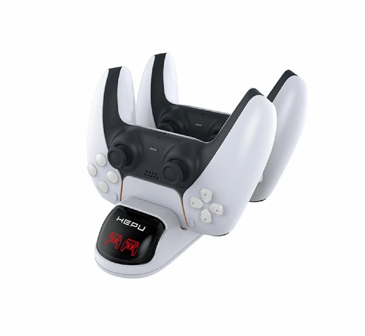 HEPU TP5-0506B PS5 DualSense Çiftli Şarj Standı – LED Ekran Göstergeli + Hızlı Şarj + Type-C Giriş