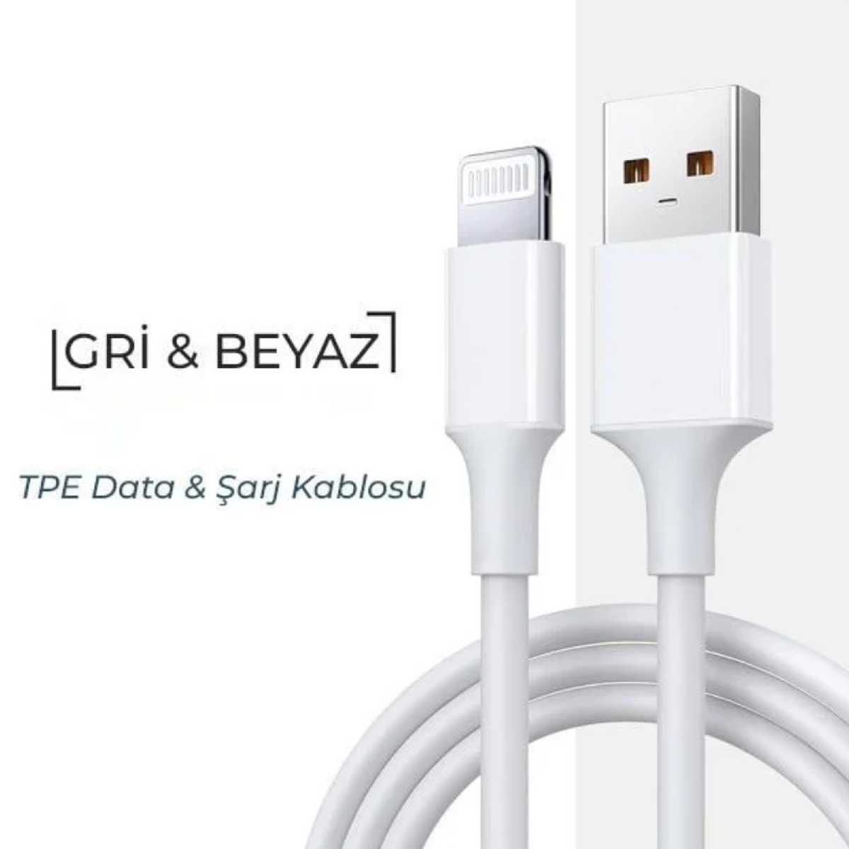 HEPU HP-432 Lightning Kablo – iPhone ve iPad Uyumlu, Hızlı Şarj ve Veri Aktarımı (1 Metre)