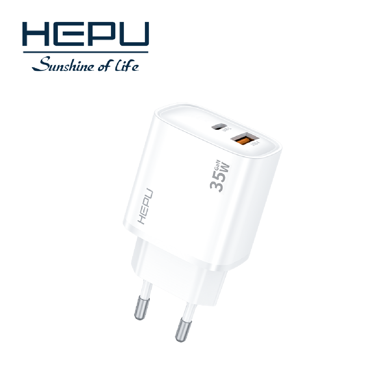 HEPU HP-C30 35W GaN Hızlı Şarj Adaptörü – Type-C Kablo Dahildir