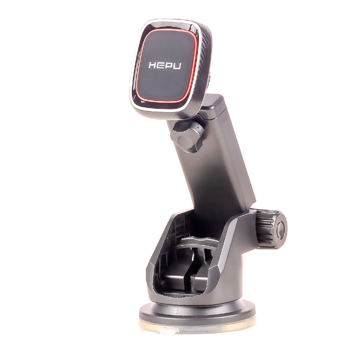 HEPU HP-A27 Mıknatıslı Araç İçi Telefon Tutucu – Ayarlanabilir Kol + Cam ve Torpido Uyumlu Vantuz Taban