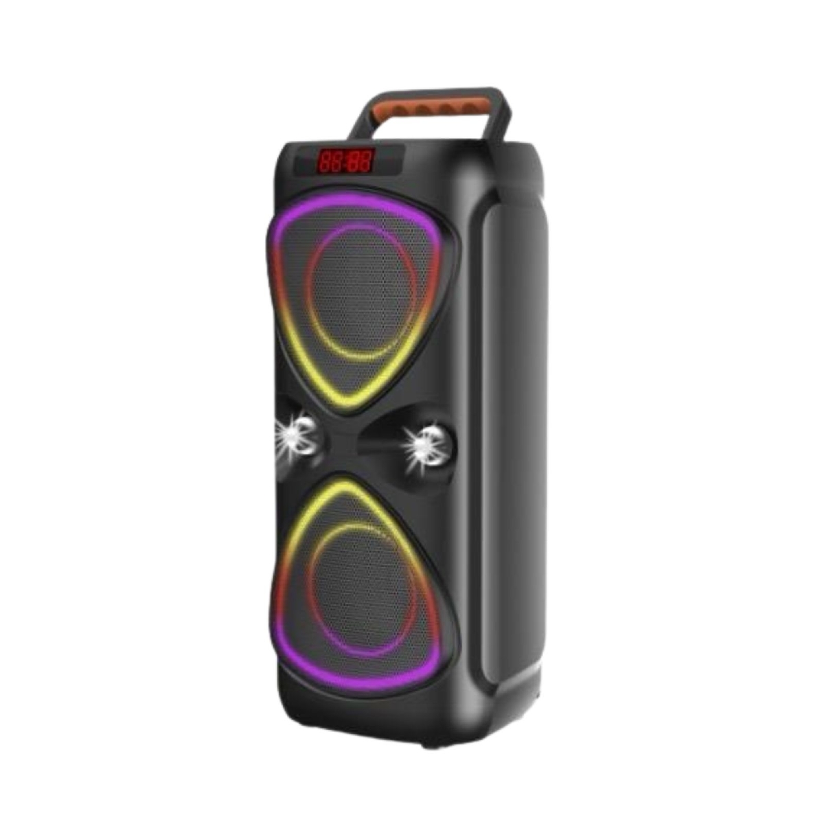 HEPU HP-116 Taşınabilir Bluetooth Hoparlör – 2×4” Hoparlör, 15W Güç, RGB Işık, TWS Destekli