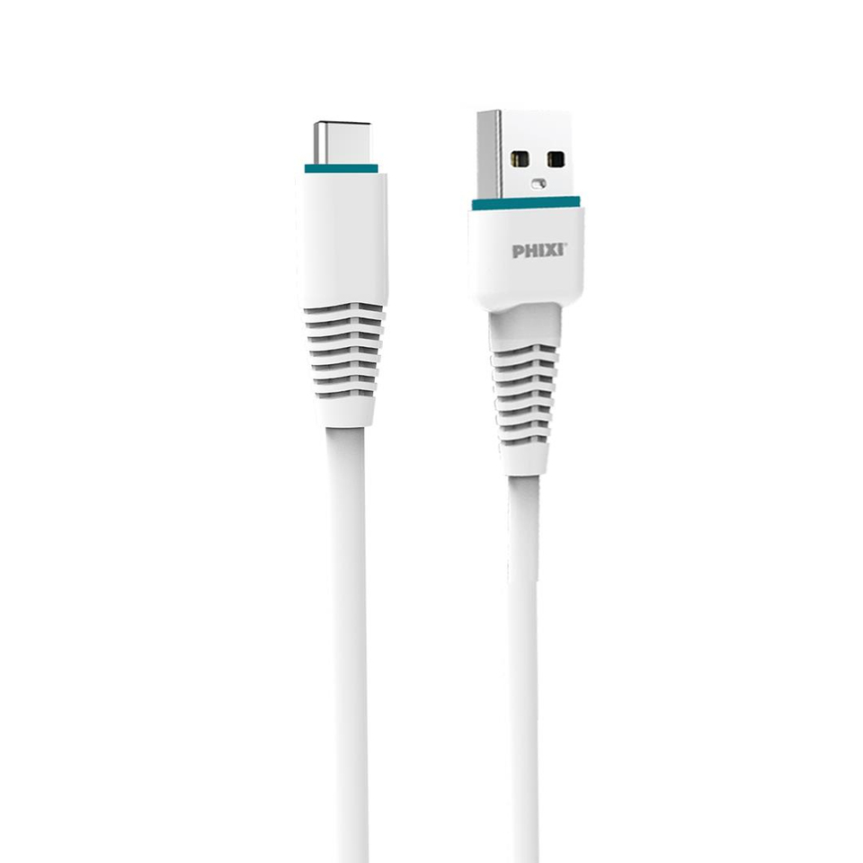 Phixi Force CB464T Esnek ve Güçlendirilmiş Type-C USB Şarj ve Data Kablo